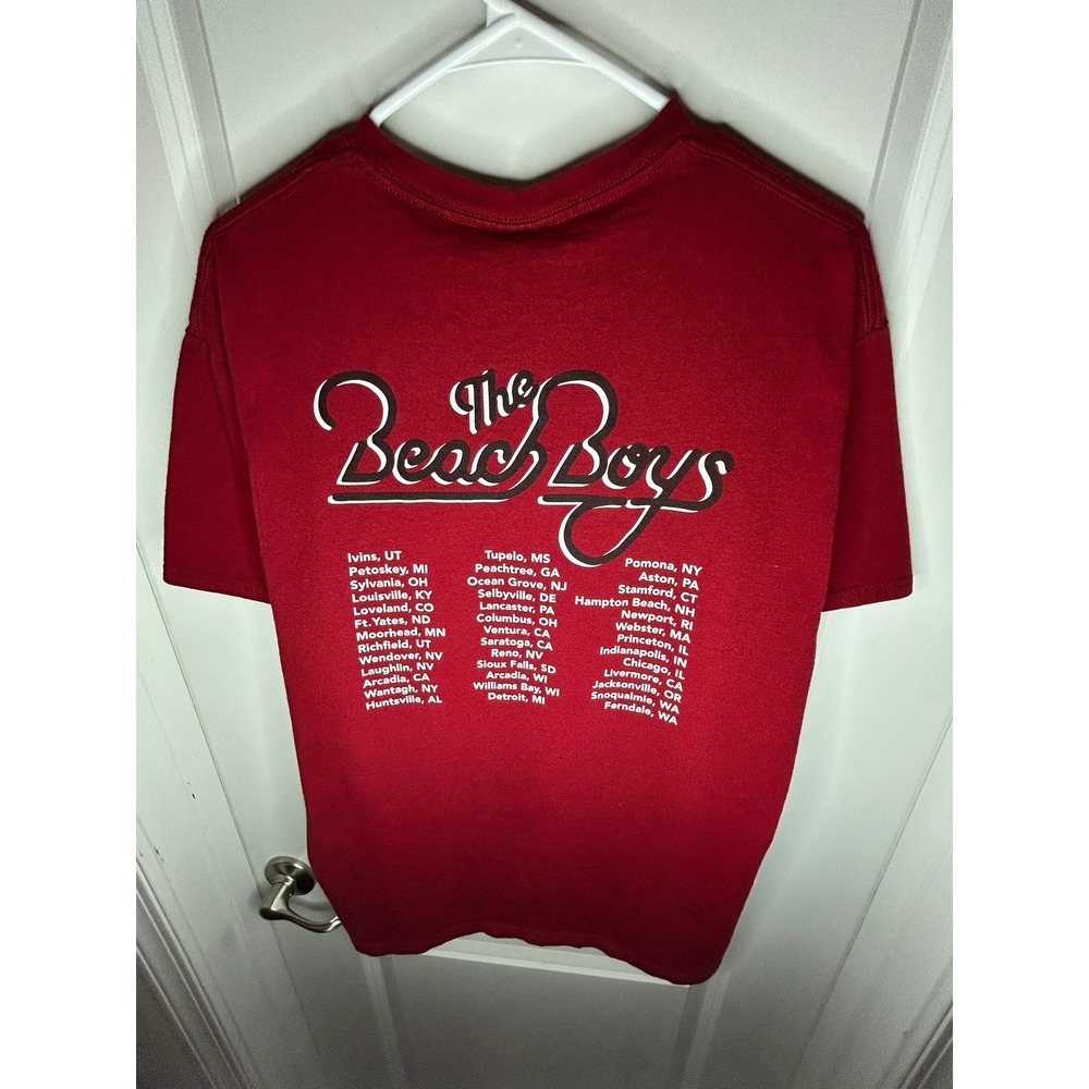 Vintage 2014 "The Beach Boys" Band Double Sided Music Tour T-Shirt - Picture 11 of 11